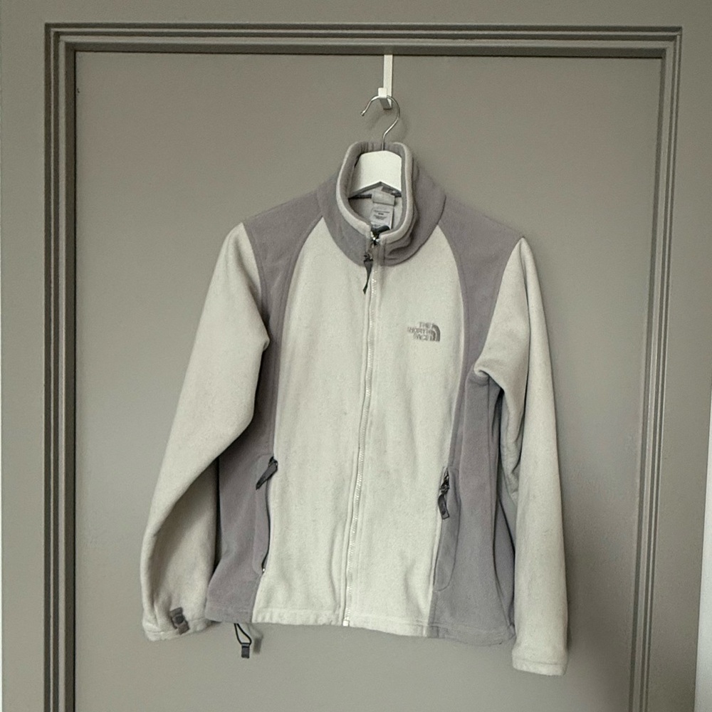 The North Face Women's White and Gray Ski Jacket